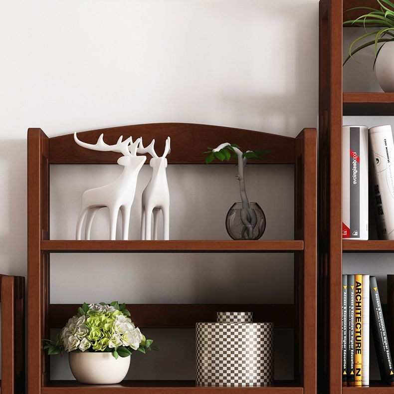Wooden Etagere Modern Shelf Bookcase Vertical Bookcase for Living Room