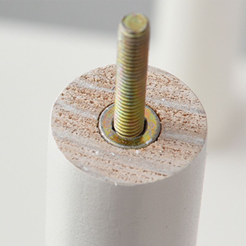 Geometry White Bookshelf Modern Artificial Wood Bookcase with 3 / 4 Shelves