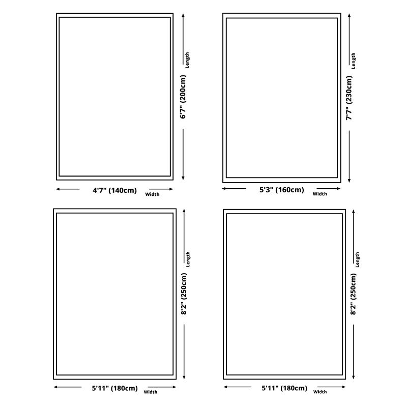 Lichte kleur casual binnen tapijten polyester streep tapijt niet-slip achterste binnenkleed tapijt voor woonkamer