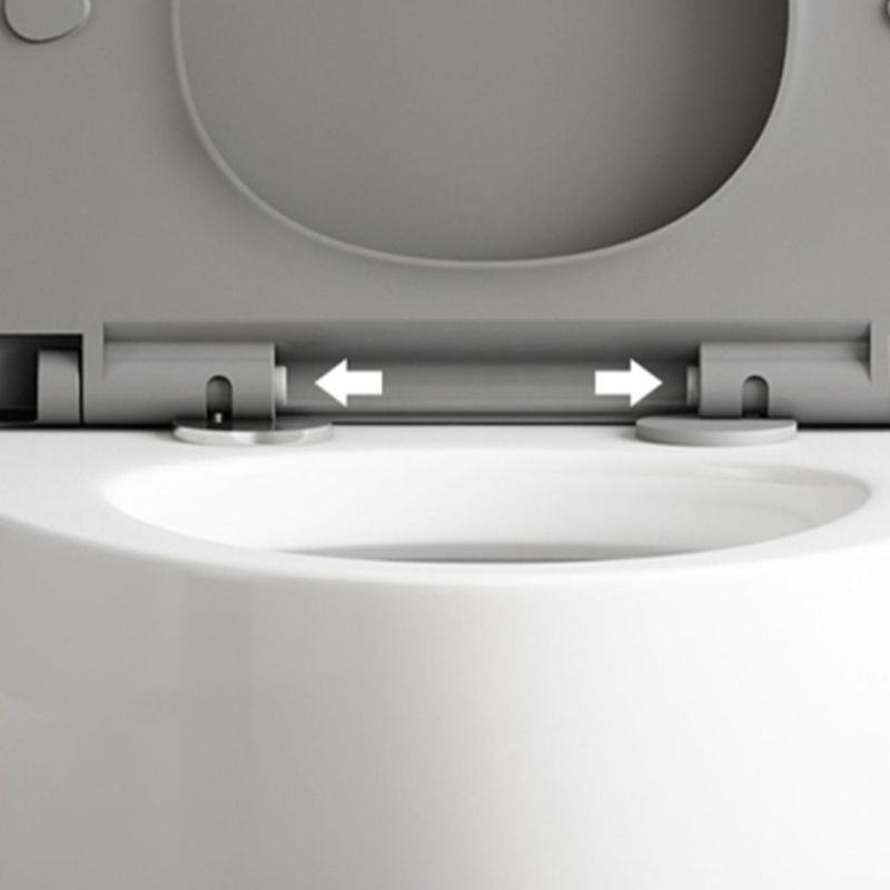 Contemporary Siphon Jet Toilet Bowl One Piece Skirted Urine Toilet with Seat