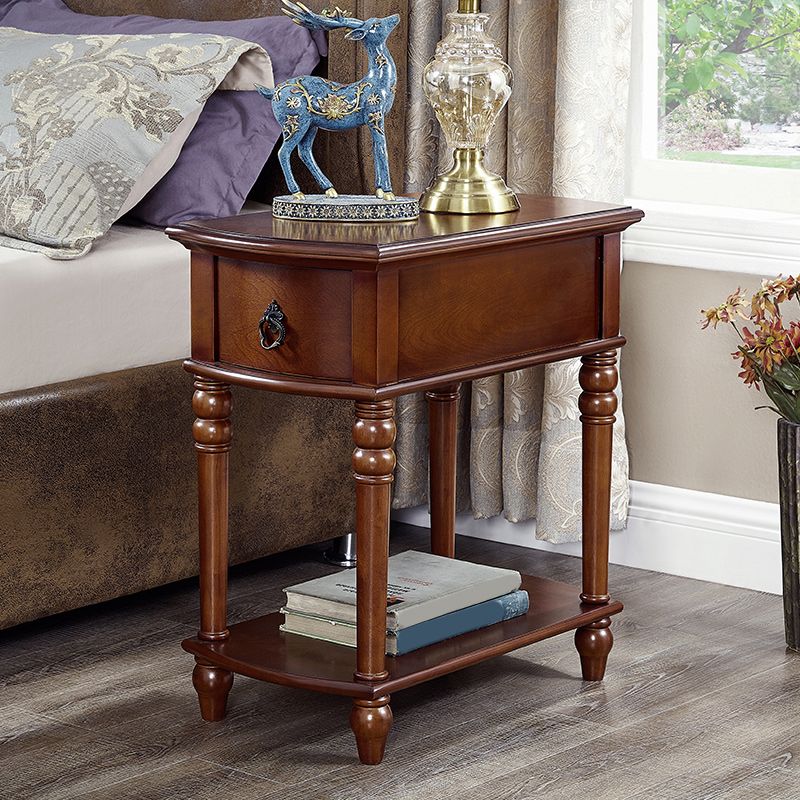 22.8" Tall 4 Legs End Table Contemporary Rectangular Side Table