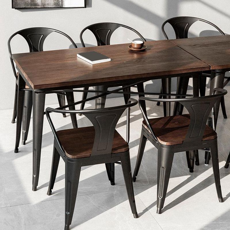 Industrial 1/3/4/5 Pieces Dining Set Wood Dining Table for Dining Room