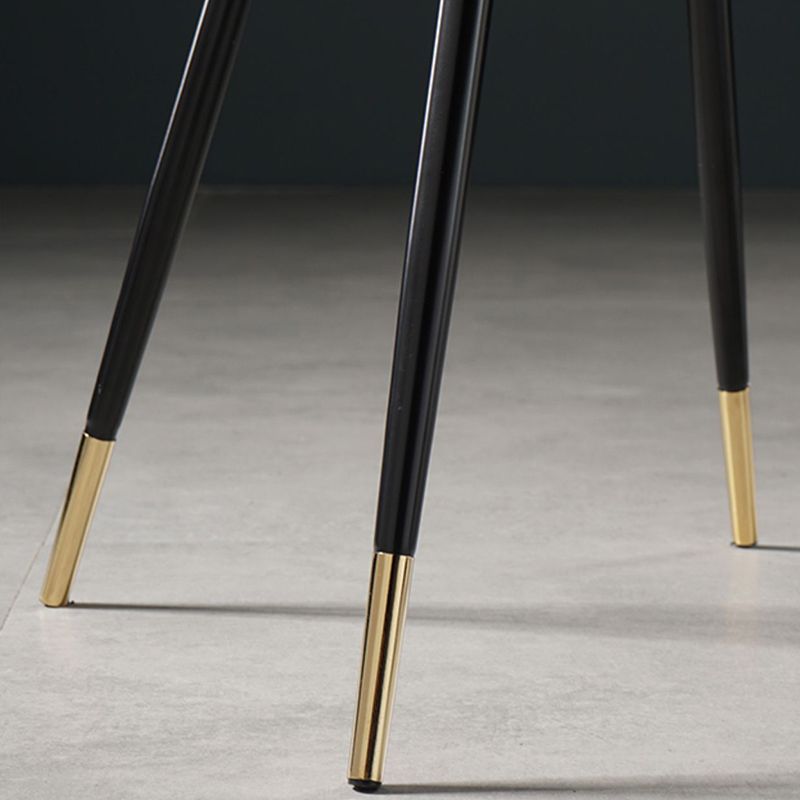 Nordic Metal Dining Chairs Dining Armless Side Chairs for Kitchen