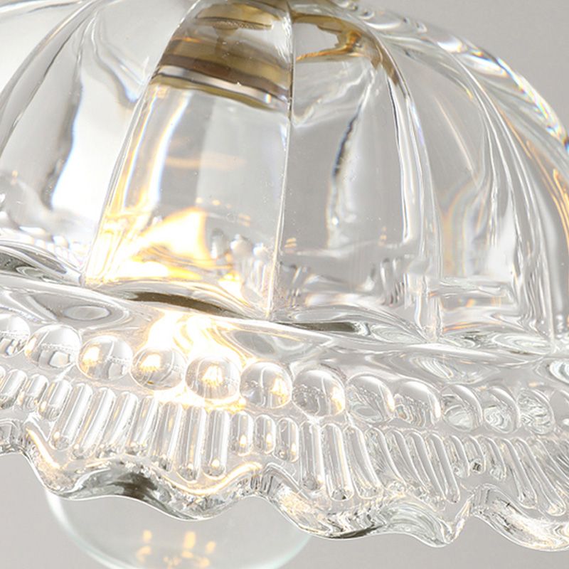 Pendre en verre en cuivre Fleur Fleur Pendre moderne pour salle à manger