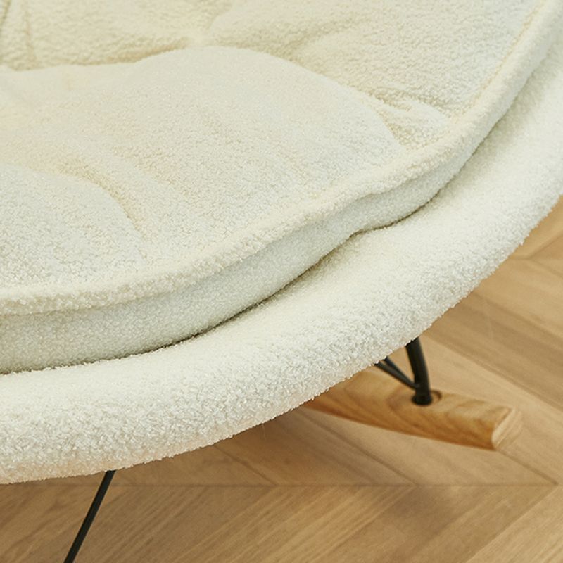 Simple Modern Style Chair Waterproof Single Rocker Chair for Bedroom and Living Room