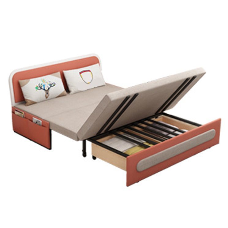 Pillow Included Sofa Futon Armless Cushion Back Convertible Sofa