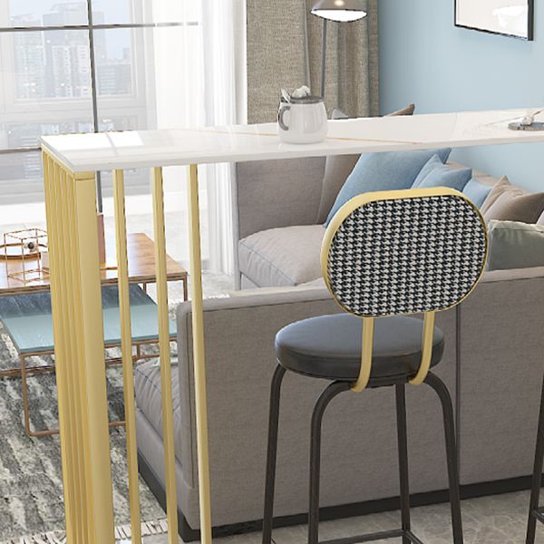 1/3/4 Pieces Glam Bar Table Set Matte Finish Sintered Stone Counter Set