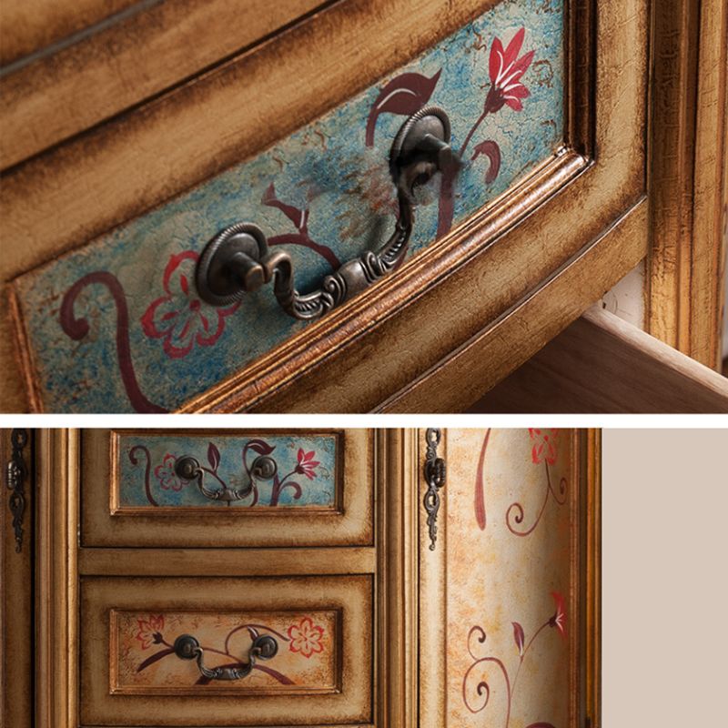 Solid Wood Dresser Traditional Storage Chest Dresser with 3/4/5 Drawers