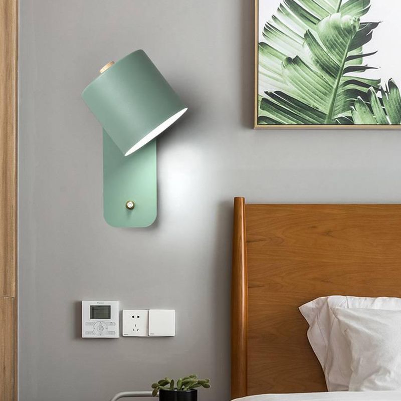 Single Contemporary Style Metallic Shaded Down Bathroom Vanity Light