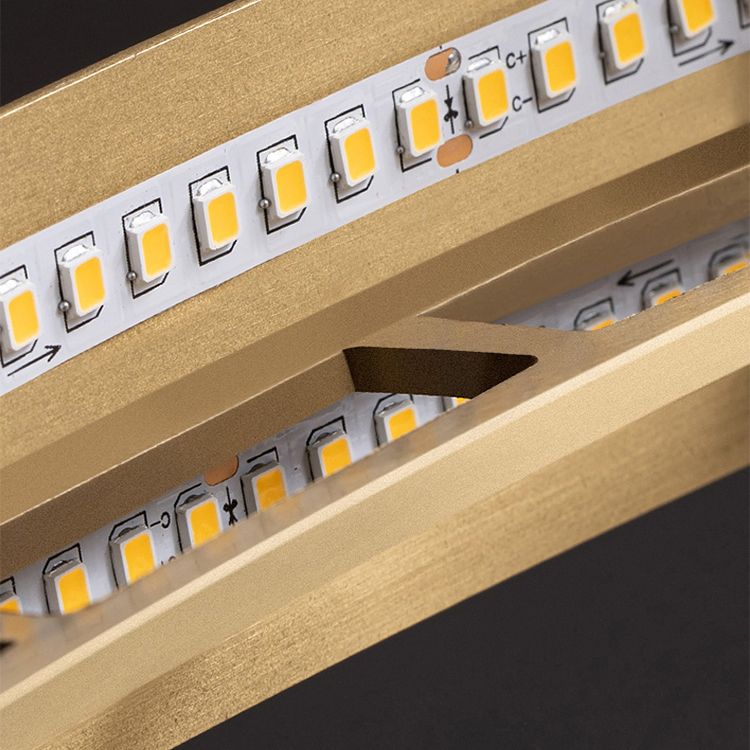 Lichte luxe stijl kroonluchter verlichtingsarmaturen cirkelvormige kristal LED -plafond kroonluchter