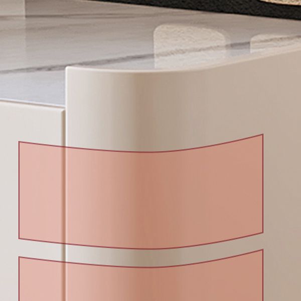 Contemporary Bedroom Makeup Vanity Desk Table Stone Vanity Dressing Table with Drawer