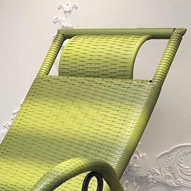 Iron Base Modern Style Lazy Sofa Chair Family Chaise Rocking Chair for Balcony