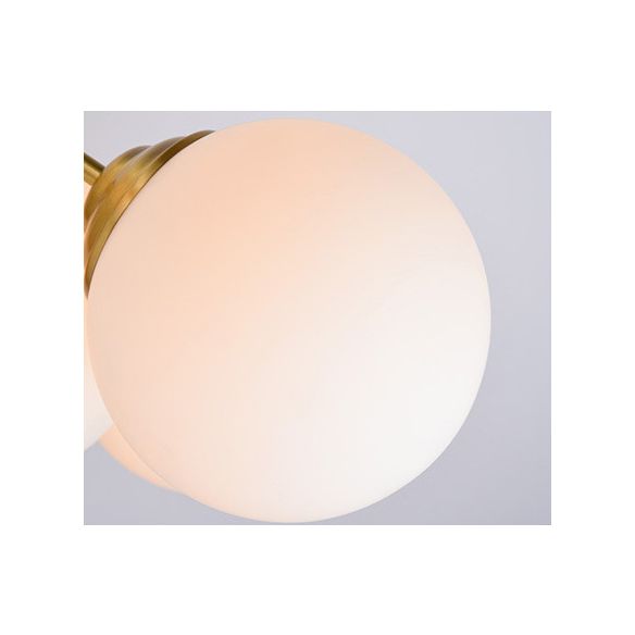 Gold Globe-Shaped Hanging Light Fixture Modern Style Glass Pendant Lighting for Bedroom