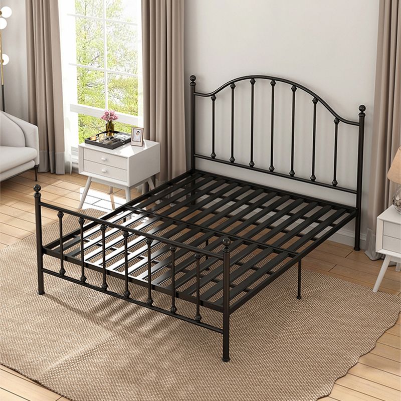 47.24" Modern Style Metal Bed Frame with Headboard and Footboard