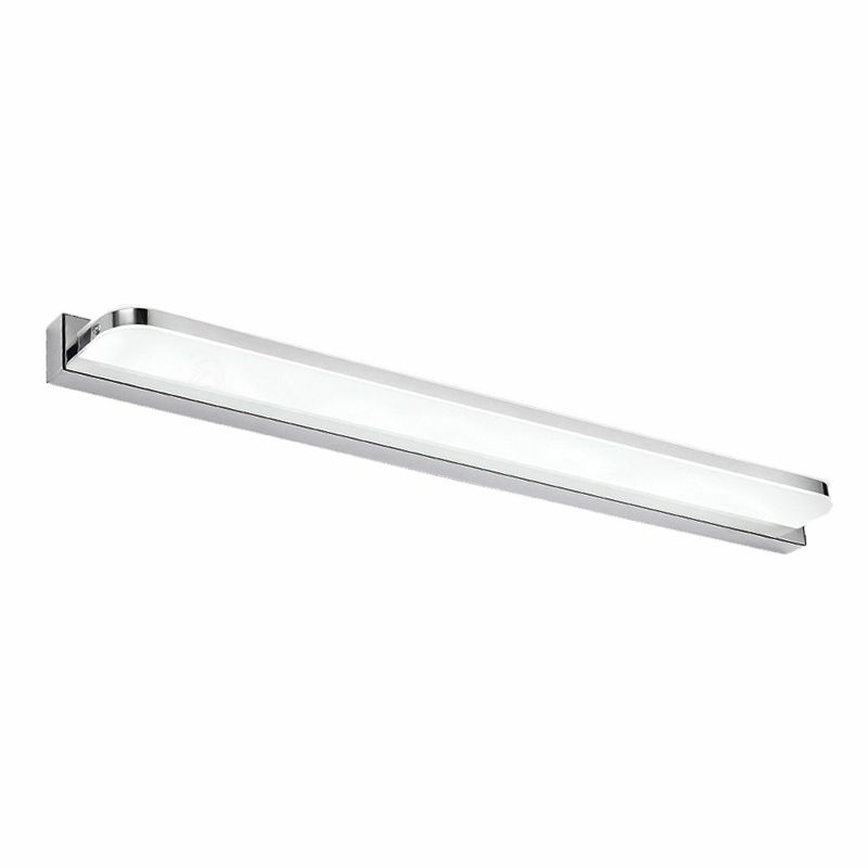 Rounded Corner Bath Bar Simplicity Stainless Steel LED Vanity Wall Light Fixture