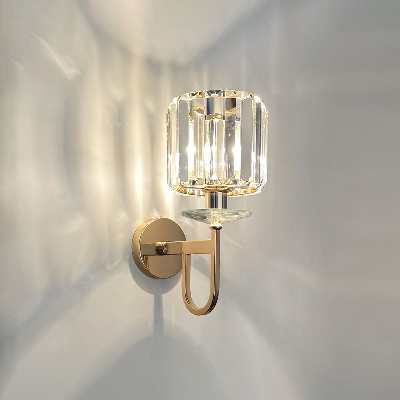 1 Light Wall Mounted Lamps Modern Simplicity Crystal Wall Mounted Lights for Living Room