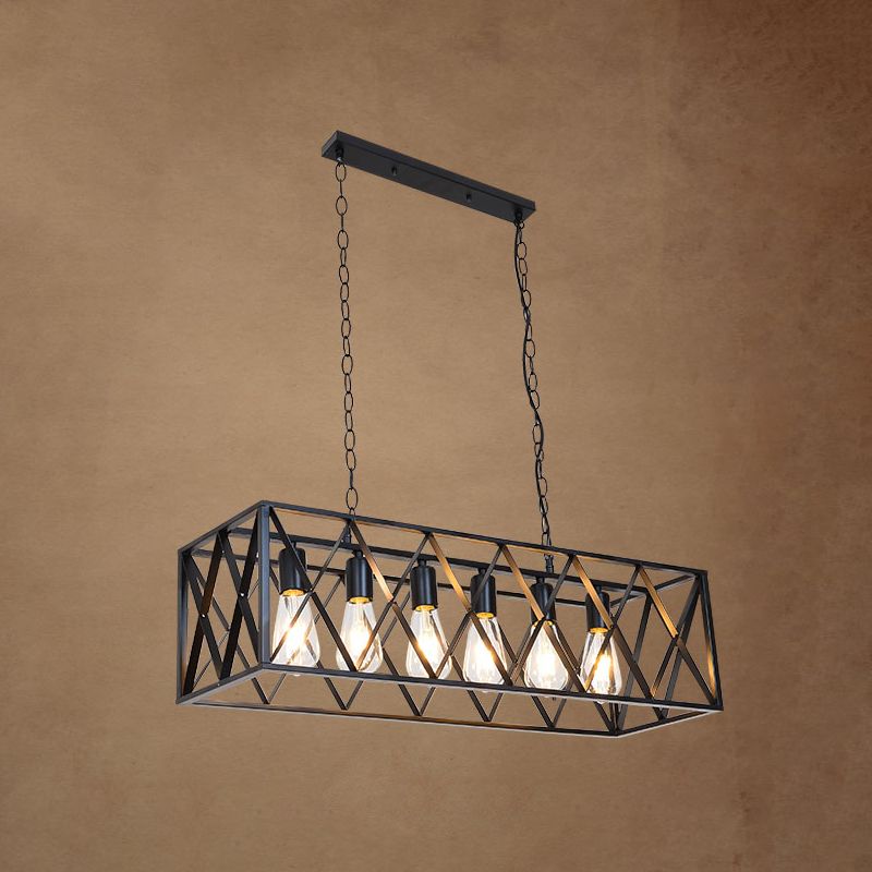 Éclairage d'île linéaire métal