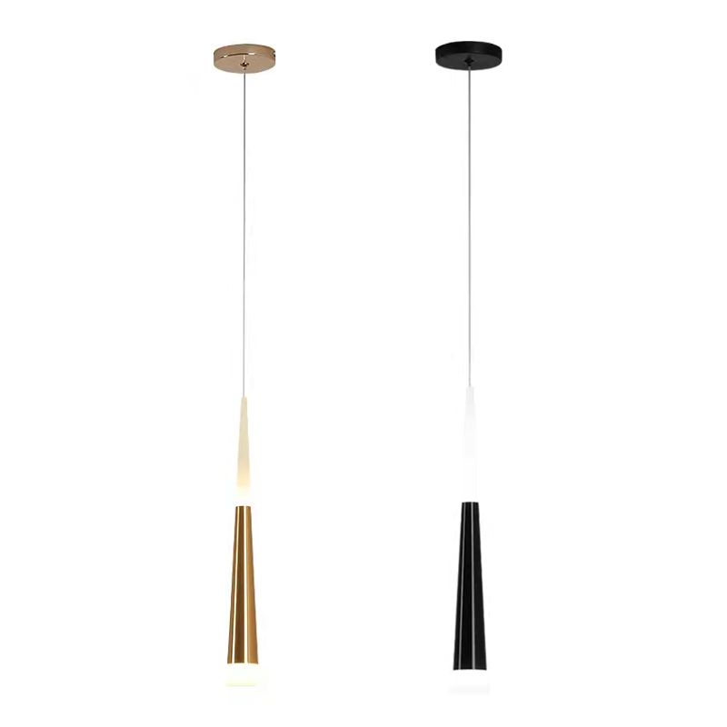 Éclairage pendentif contemporain LED suspendue avec une teinte acrylique pour la salle à manger