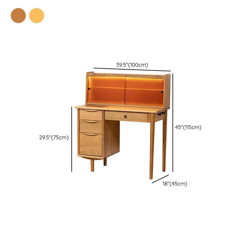 Standing Drawers Included Bedroom Vanity Table with Makeup Table and Stool