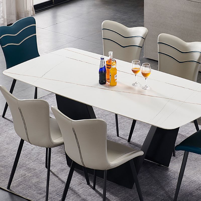Modern Indoor Dining Side Chair Leather Upholstered Side Chair