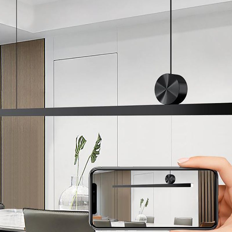 Lámpara colgante de restaurantes de 1 luces de estilo rectángulo de estilo isleño con sombra acrílica