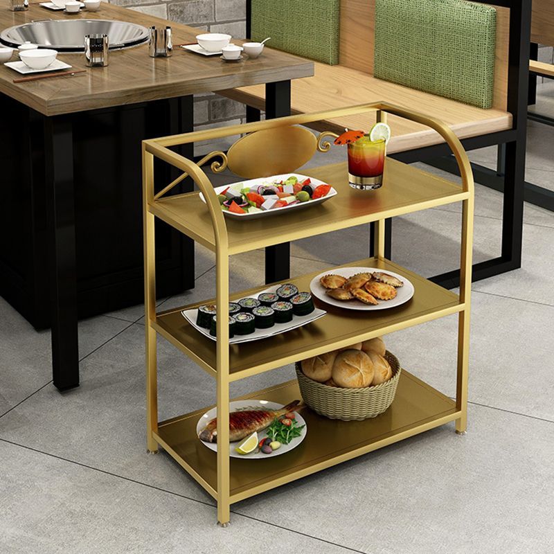 25.59"H Portable Contemporary Prep Table Metal Rectangular Prep Table for Home Use