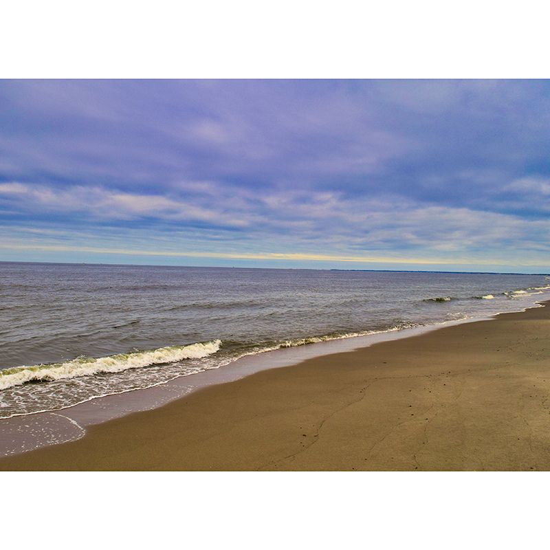 Sandy Beach Scenery Customized Wall Covering for Sleeping Room, Waterproofing