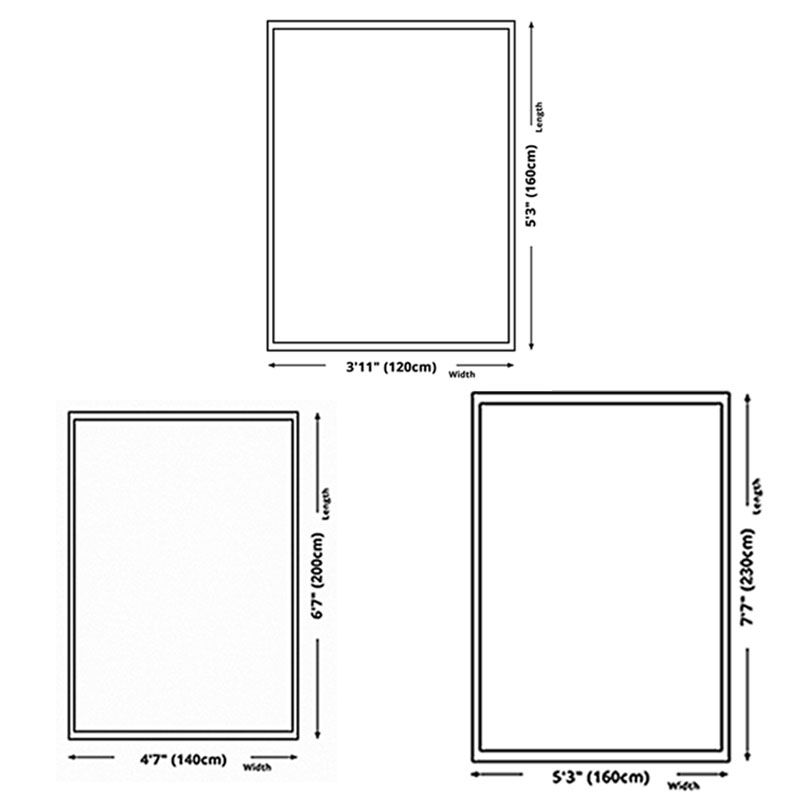 Modern Area Rug Leisure Carpet Polyester Washable Living Room Rug with Non-Slip Backing