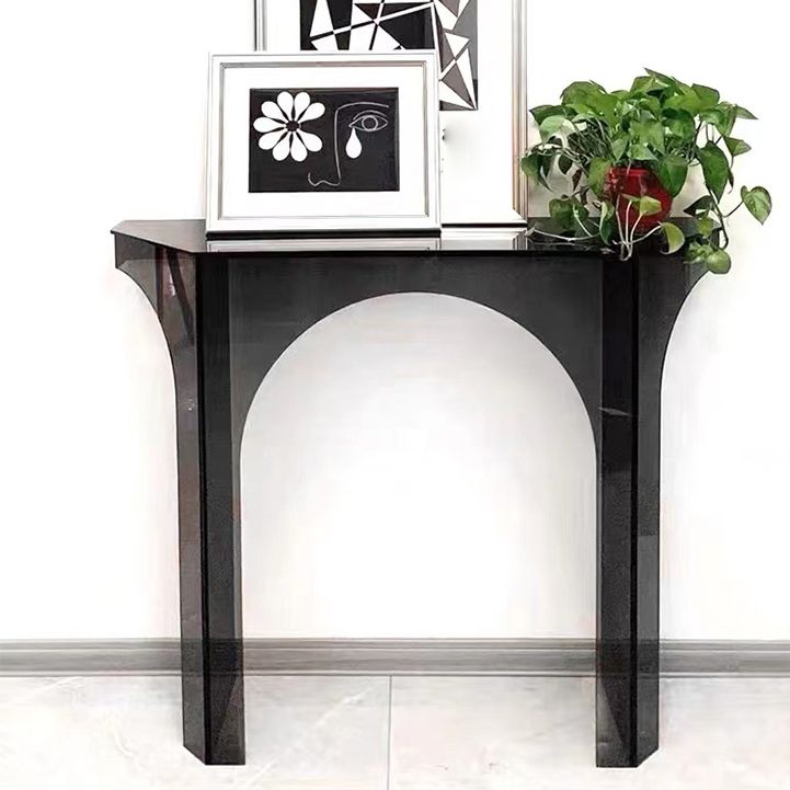 33.46" Tall Modern Console Table Acrylic Accent Table for Hall
