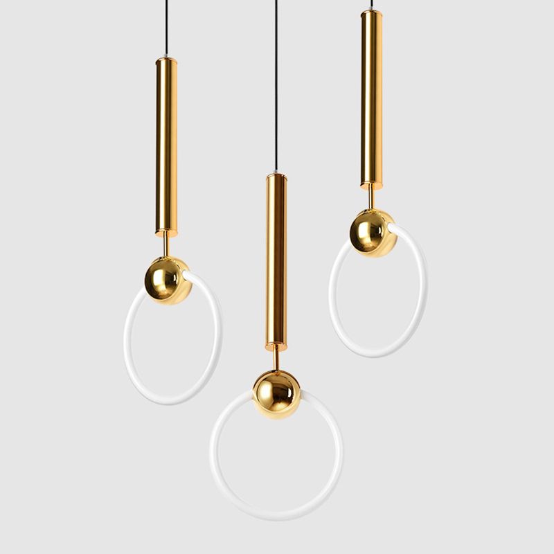 1 Light Ring Pendant Lighting Modern simplicity Glass Pendant Ceiling Lights for Restaurant