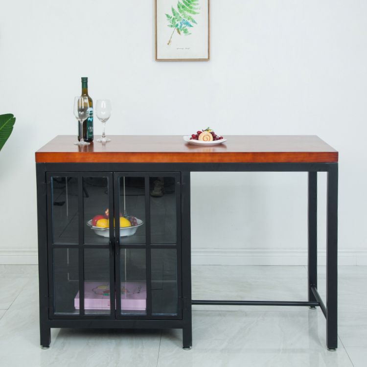 Traditional Stationary Kitchen Island Set Metal Kitchen Island Set for Home Use