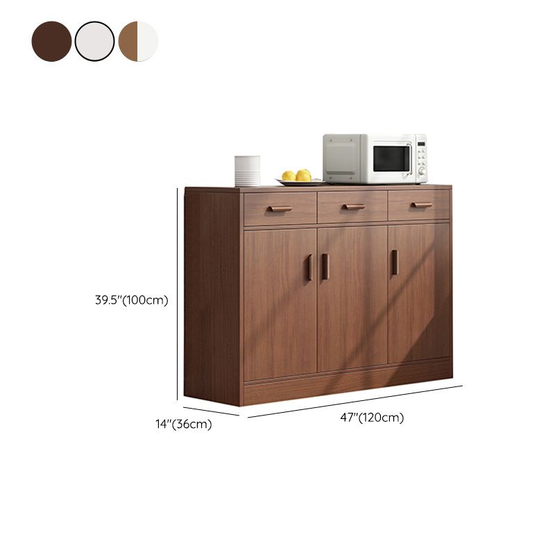 Wood Side Board Modern Style Sideboard with Cabinets and Drawers