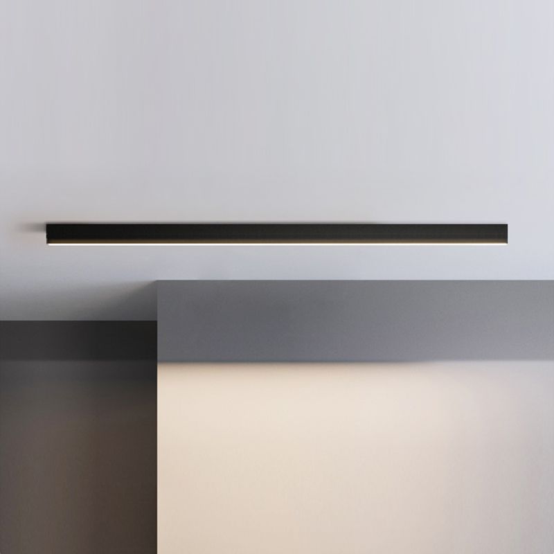 1 Light Linear Flush Mount Ceiling Light New Modern Aluminum Ceiling Light Fixture