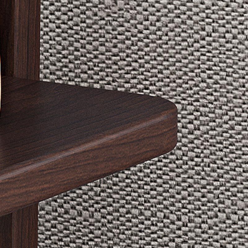 Modern Style Wardrobe Wooden Armoire with Mirror and Storage Shelves