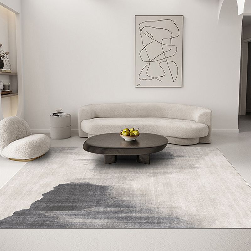 Modern Graphic Pattern Rug Polyester Area Carpet Stain Resistant Indoor Rug for Living Room