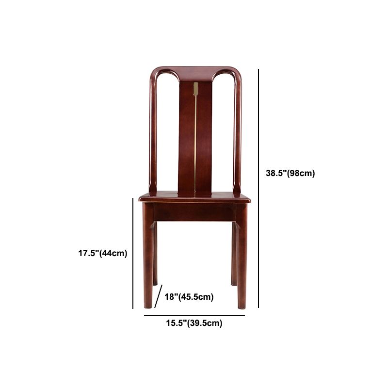 Solid Wood Traditional Dining Chair Matte Finish Side Chair for Home