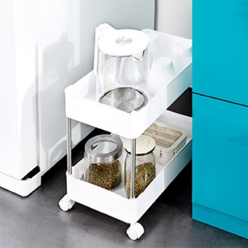 Libreria etagere aperta contemporanea con libreria di plastica in telaio in acciaio