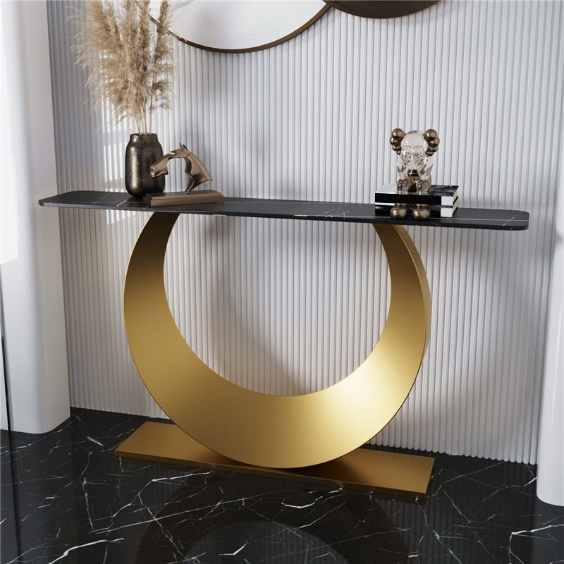 Rectangle Console Accent Table Glam Antique Finish Console Sofa Table