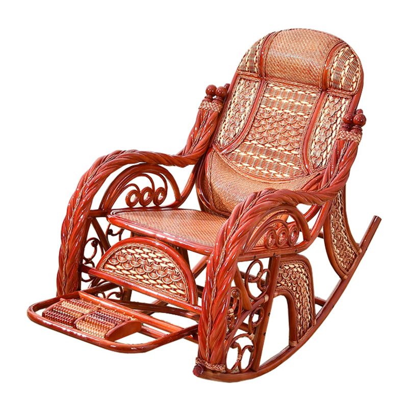 Modern Rocker Chair Pure Color Wooden Rocking Chair for Living Room