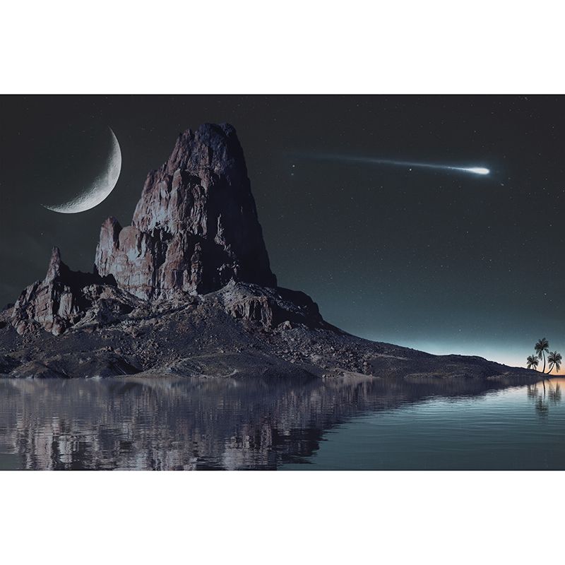 Decorative Photography Wallpaper Contemporar Mountain Stain Resistant Wall Mural