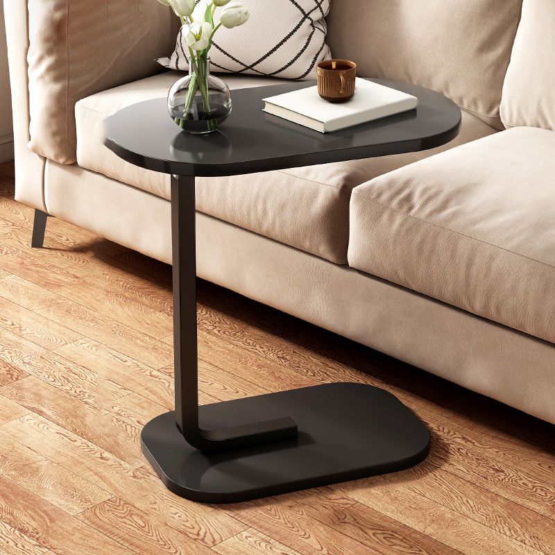 Modernistic Storage End Slide Table for Living Room with Metal Base