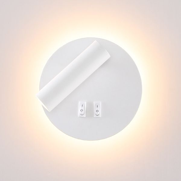 Eigentijdse metalen wand sconce led wand gemonteerd licht voor studieruimte bed