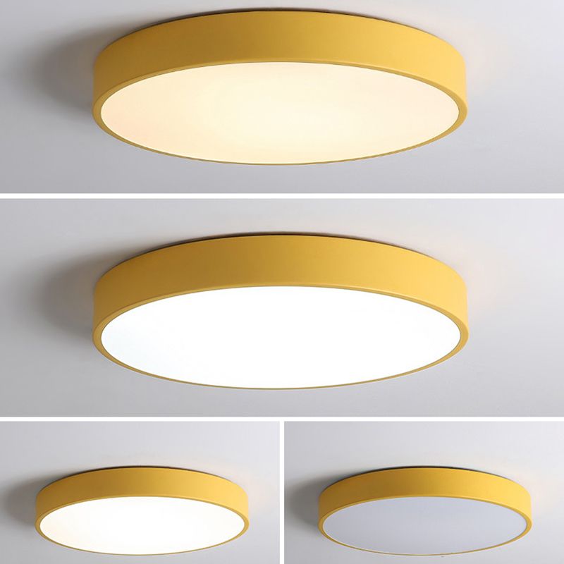 Circular Flush Mount Ceiling Lighting Fixture Modern Acrylic Flush Mount