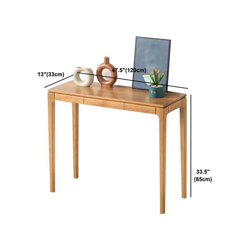 Solid Wood Mid-Century ModernTable in Brone Console Table 30"H