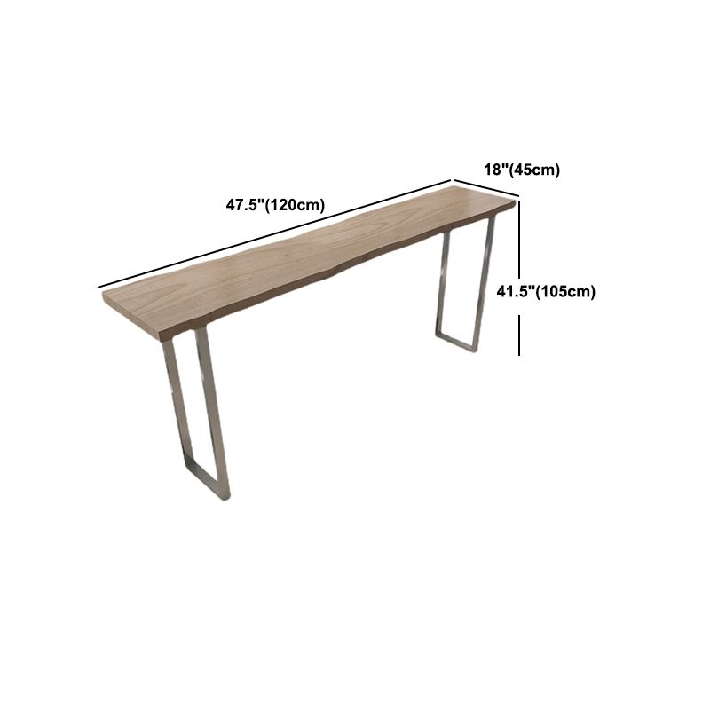 Solid Wood Rectangular Table Industrial Style Home Bar Table