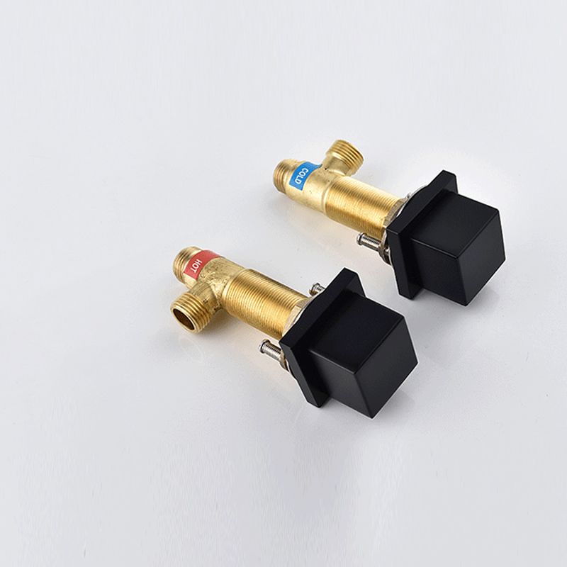 Modern Bathroom Faucet Low Arc Pure Color Wall Mounted Bathroom Sink Fauce