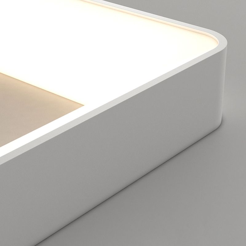Square Ceiling Mount Light Modern LED Ceiling Light with Acrylic Shade for Bedroom