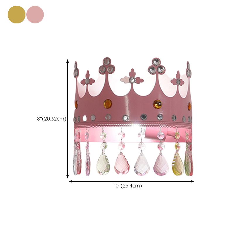 Nordic Style Wall Mount Light Crown Shape Wall Lamp for Children's Room