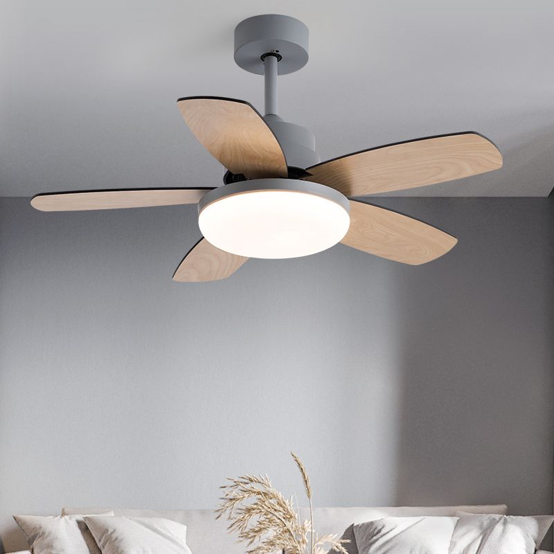 Ventola del soffitto rotondo leggero in stile children 1 1 lampadina a LED LED per camera da letto