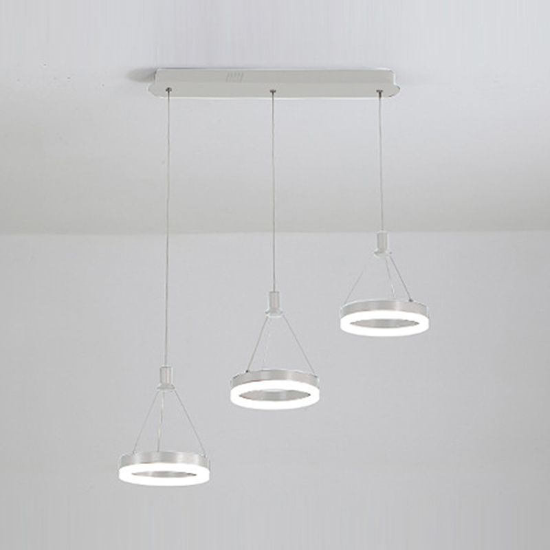 Modern Simplistic Hanging Lamp 3 Light LED Pendant Light for Living Room Dining Room